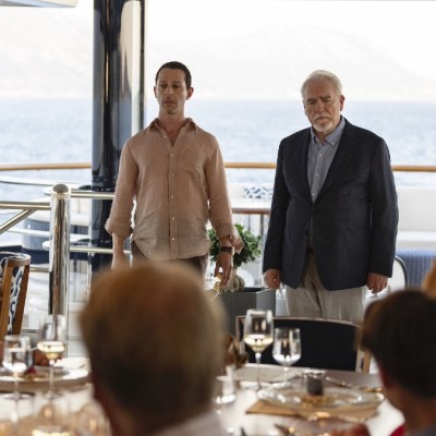 The Roy family on a yacht in the Succession season 2 finale