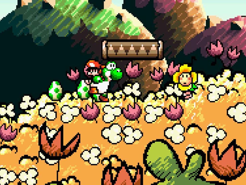 Super Mario World 2: Yoshi’s Island SNES platformer