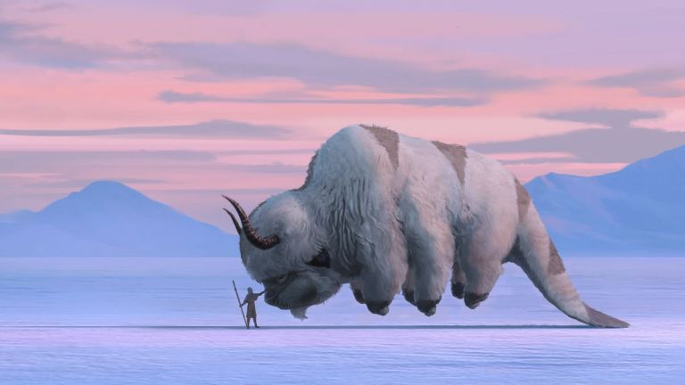 Appa and Aang in Netflix's Avatar the Last Airbender