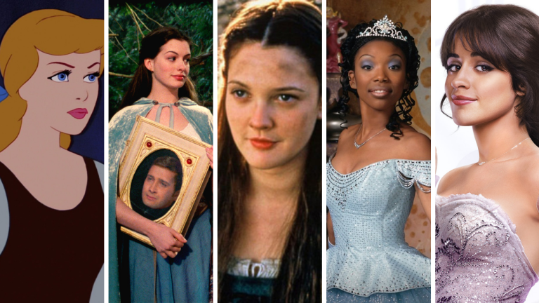 Different incarnations of the Cinderella character
