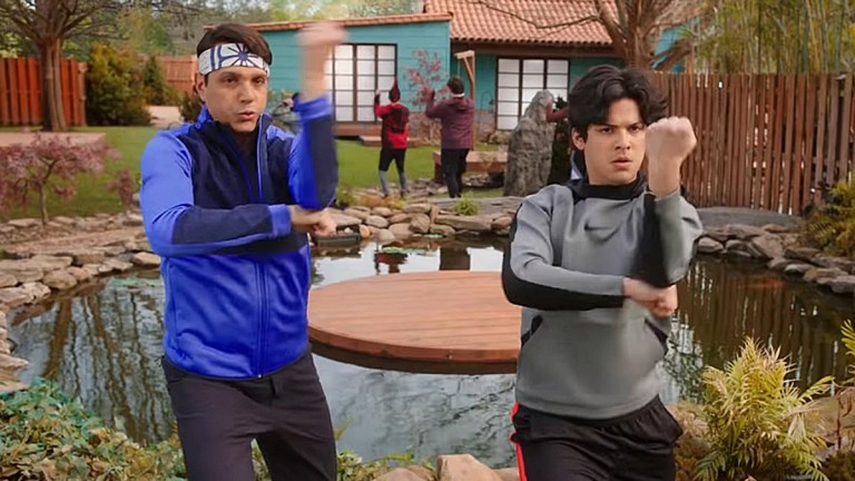 Cobra Kai Season 4; Daniel and Miguel.