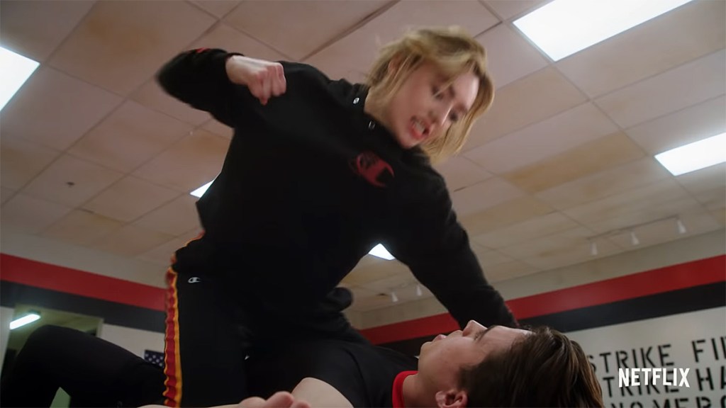 Cobra Kai Season 4; Tori and Robby.