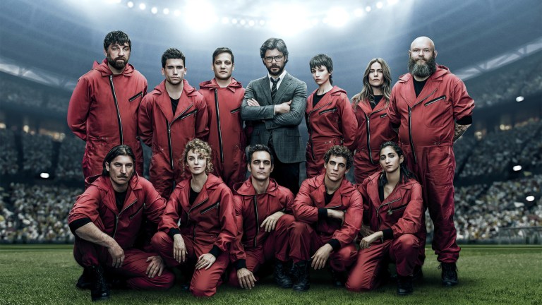 The cast of Money Heist Season 4 on Netflix