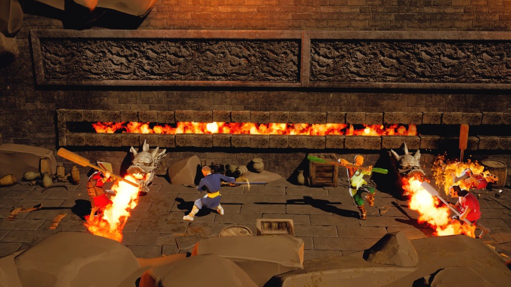 9 Monkeys of Shaolin martial arts gameplay
