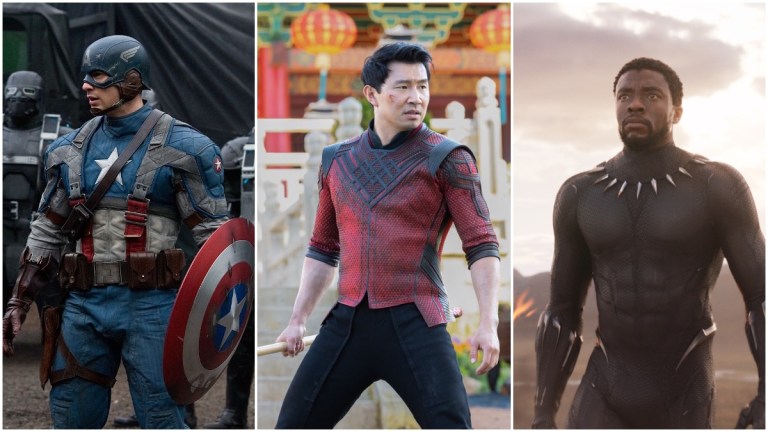 Captain America, Shang-Chi, and Black Panther