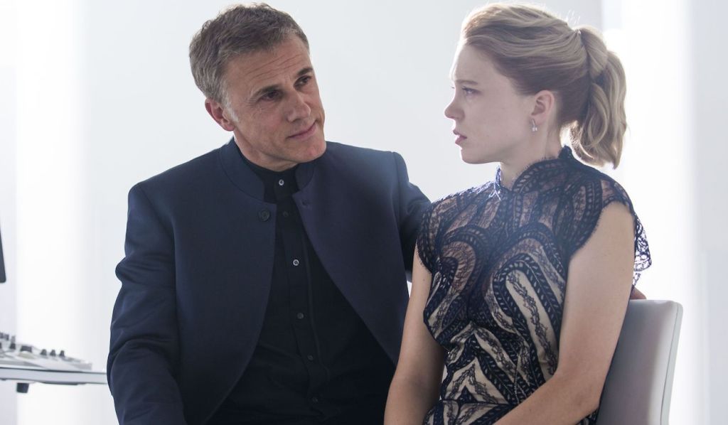 Christoph Waltz and Lea Seydoux in Spectre