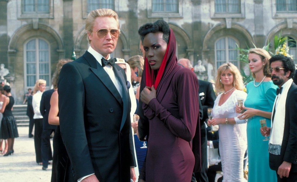 Christopher Walken and Grace Jones in A View to a Kill