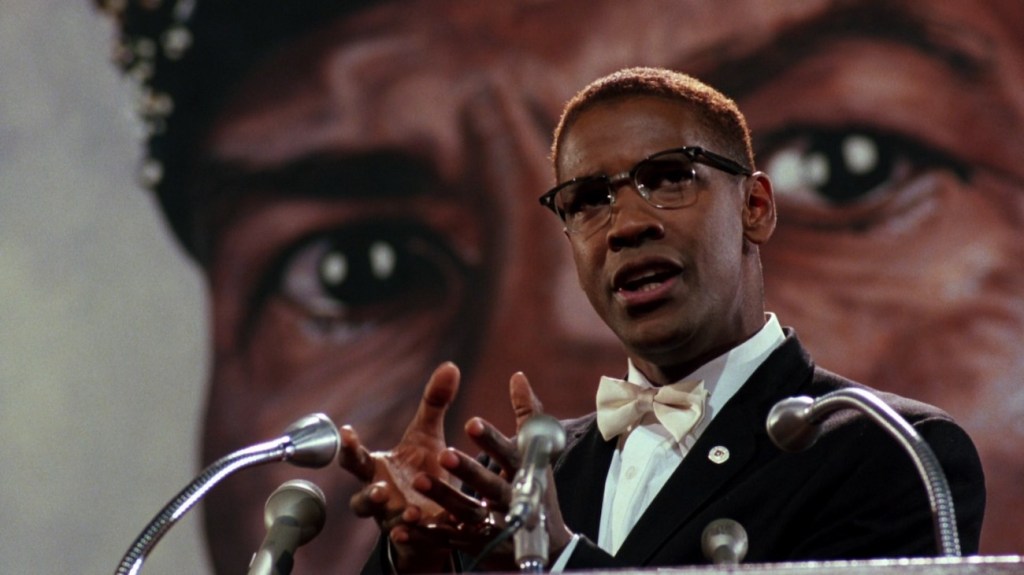 Denzel Washington as Malcolm X