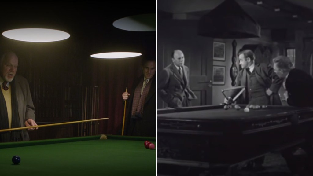 Endeavour Terminus And Then There Were None snooker table scene