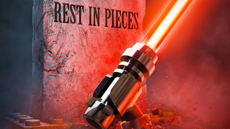 LEGO Star Wars Lightsaber Coming Out of the Grave