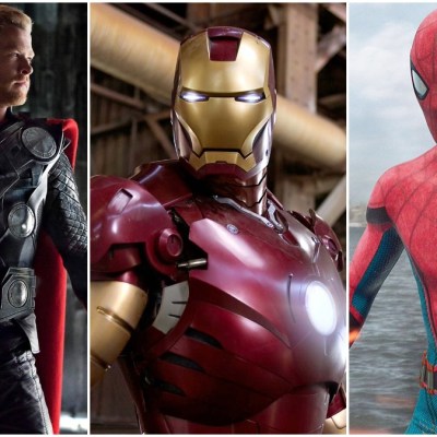 Thor, Iron Man, and Spider-Man