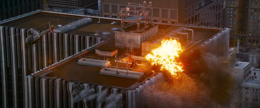 The Matrix 4 Helicopter Explosion