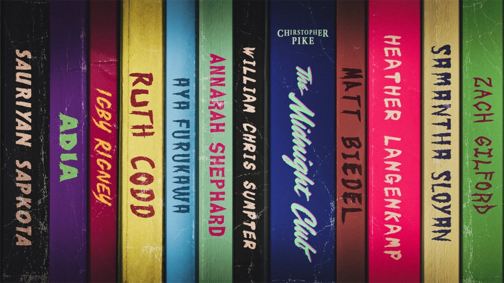 The Midnight Club cast names book covers
