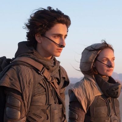 Timothee Chalamet and Rebecca Ferguson in Dune