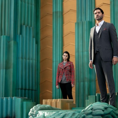 Brianna Hildebrand as Rory and Tom Ellis as her father work on their relationship.