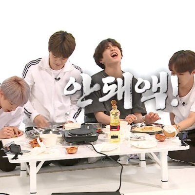 Four members of BTS attempt to make dalgona on Run BTS