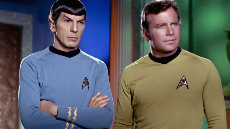 Spock and Kirk in Star Trek: The Original Series