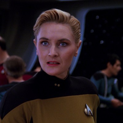 Denise Crosby as Tasha Yar in Star Trek: The Next Generation