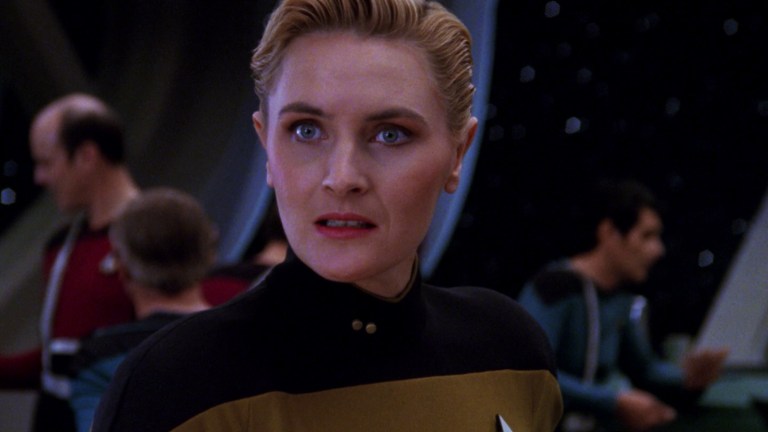 Denise Crosby as Tasha Yar in Star Trek: The Next Generation