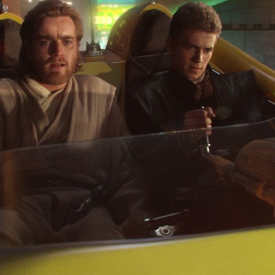 Star Wars: Attack of the Clones; Obi-Wan Kenobi and Anakin Skywalker.