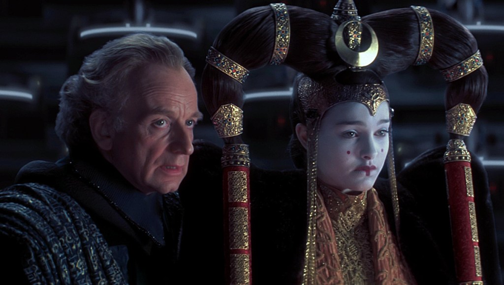 Star Wars: The Phantom Menace: Senator Palpatine and Queen Amidala.