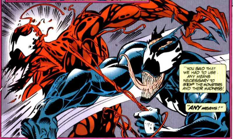 Venom vs. Carnage in Maximum Carnage