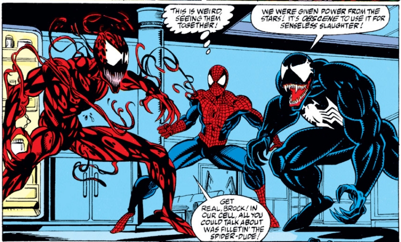 Carnage vs. Venom from Carnage's first storyline