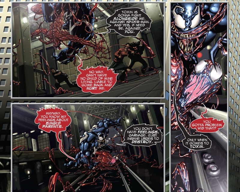 Venom vs. Carnage in Venom vs. Carnage