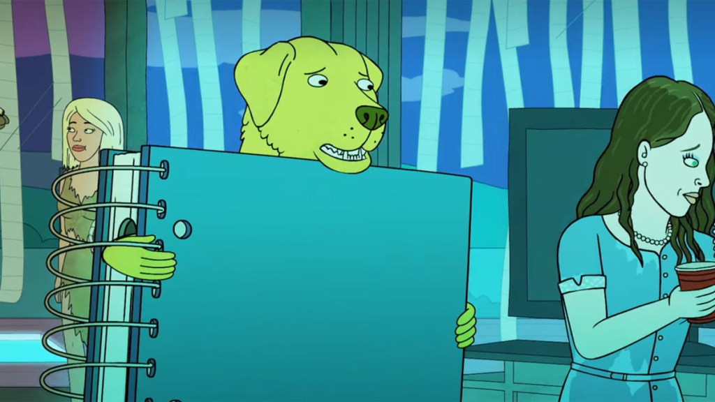 Mr. Peanutbutter and Jessica Biel as The Notebook - BoJack Horseman