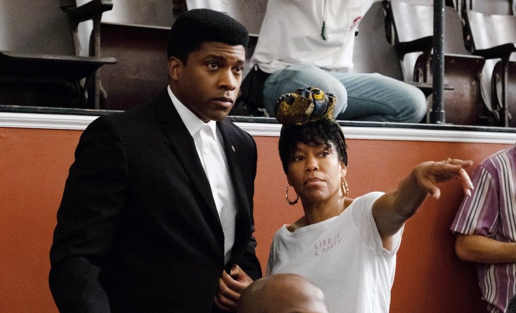 Eli Goree and Regina King on One Night in Miami set