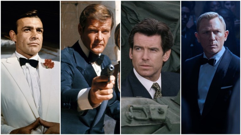 Ranked James Bond actors Sean Connery, Roger Moore, Pierce Brosnan, Daniel Craig