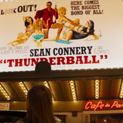 James Bond Thunderball poster in Last Night in Soho