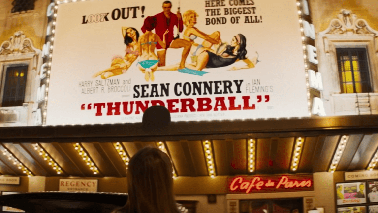 James Bond Thunderball poster in Last Night in Soho