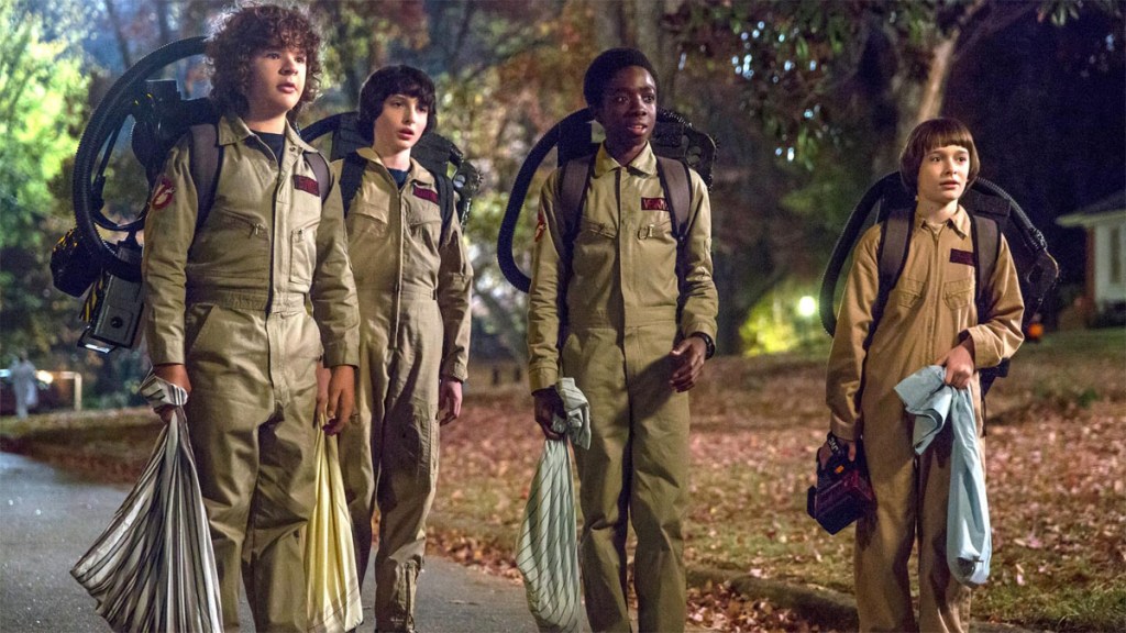 The kids as Ghostbusters - Stranger Things 