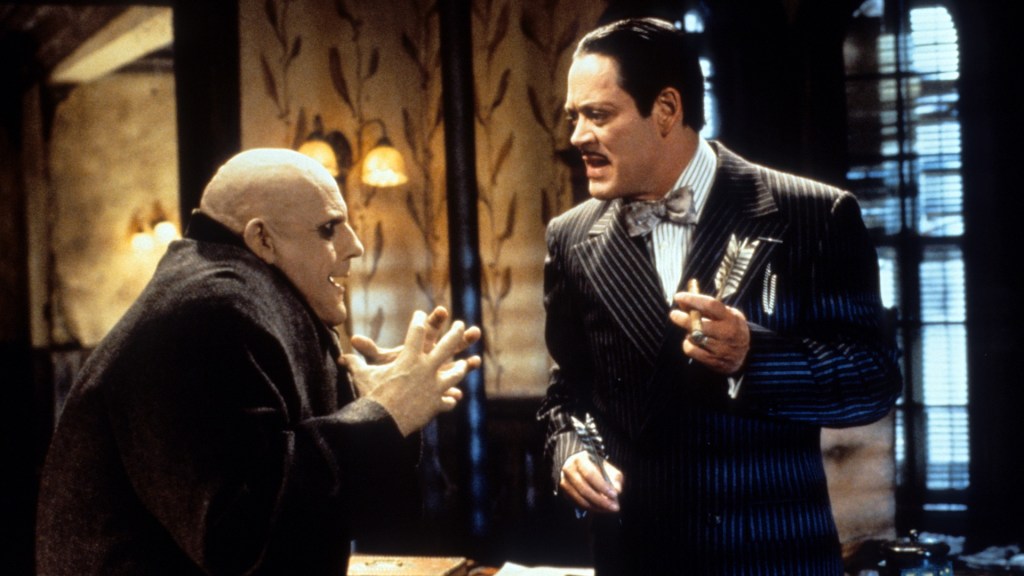 Uncle Fester and Gomez Addams in The Addams Family (1991)