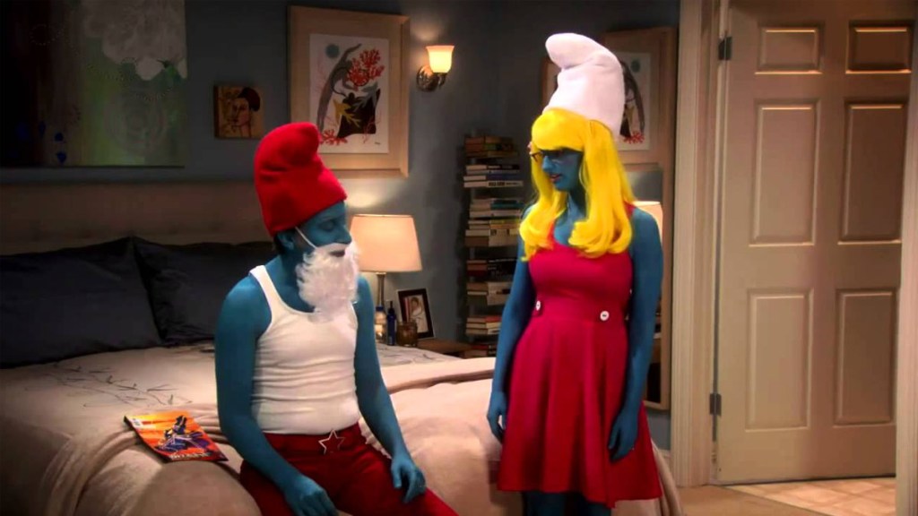 Howard & Bernadette as The Smurfs - The Big Bang Theory