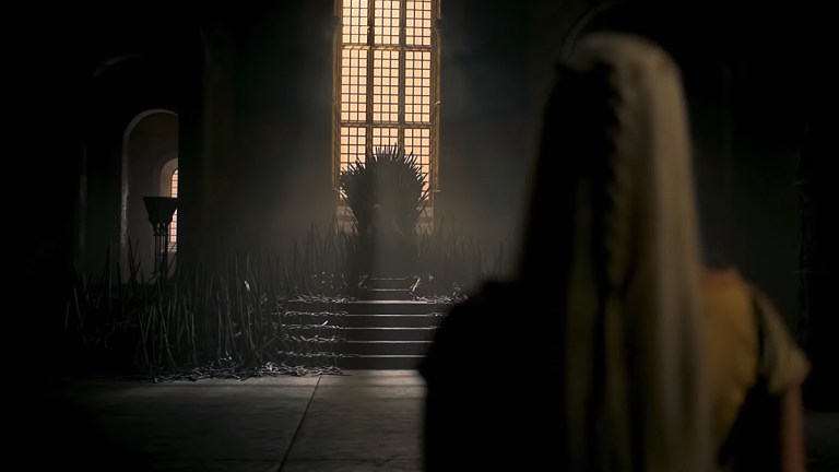 Game of Thrones' Iron Throne on House of the Dragon.