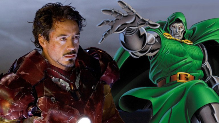 Robert Downey Jr. as Iron Man; Doctor Doom