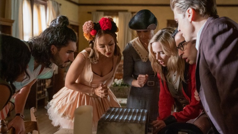 Legends of Tomorrow: Lisseth Chavez as Esperanza "Spooner" Cruz, Shayan Sobhian as Behrad, Tala Ashe as Zari, Jess Macallan as Ava, Caity Lotz as Sara Lance, Adam Tsekhman as Gary Green and Nick Zano as Nate Heywood/Steel