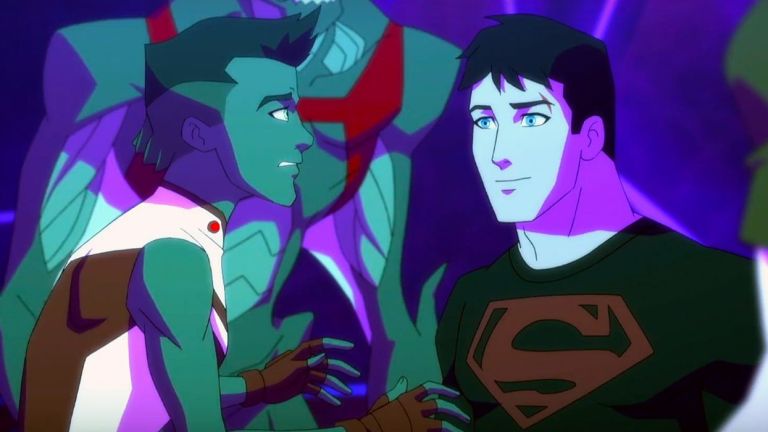 Beast Boy and Superboy in Young Justice: Phantoms Season 4 Episode 3