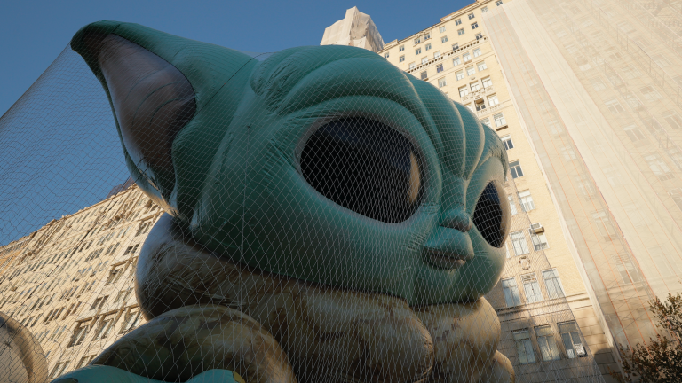 Grogu at the Macy's Thanksgiving Day Parade