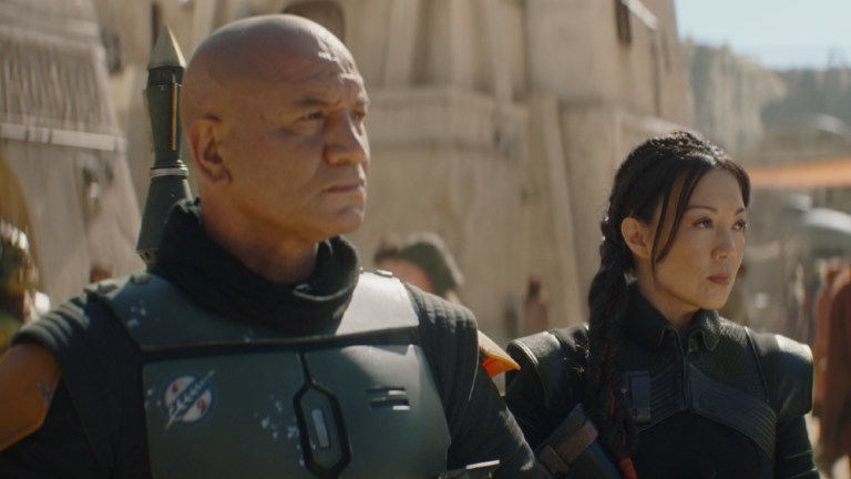 Temuera Morrison and Ming-Na Wen in The Book of Boba Fett