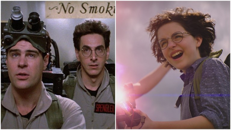 Ray Stantz, Egon Spengler, and Phoeber in Ghostbusters movies