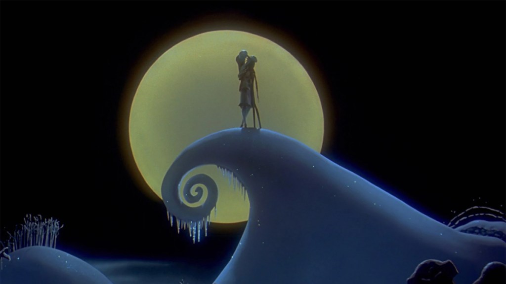 The Nightmare Before Christmas ending screengrab Sally and Jack