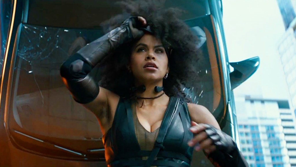 Zazie Beets as Domino in Deadpool 2.