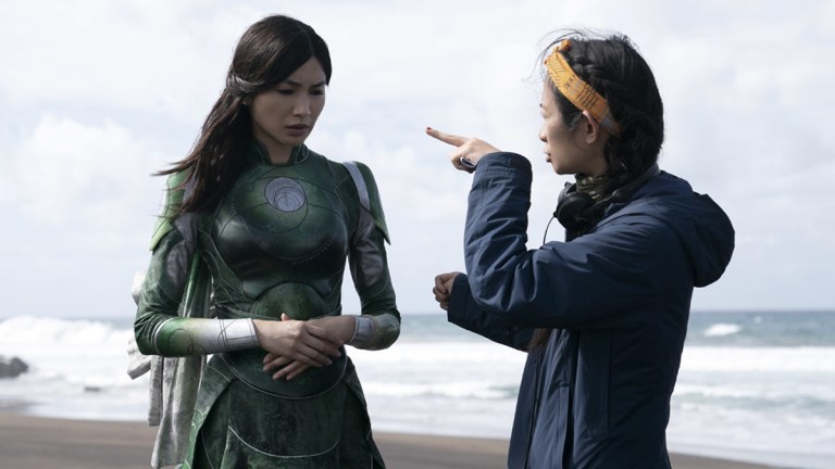 Eternals: Gemma Chan and Chloé Zhao.