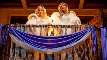 Caity Lotz as Sara Lance and Jess Macallan as Ava in Legends of Tomorrow Season 7 Episode 4 "Speakeasy Does It"