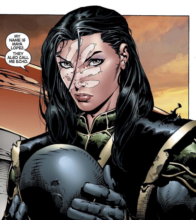 Maya Lopez Echo as Ronin in Marvel Comics' Avengers: Disassembled