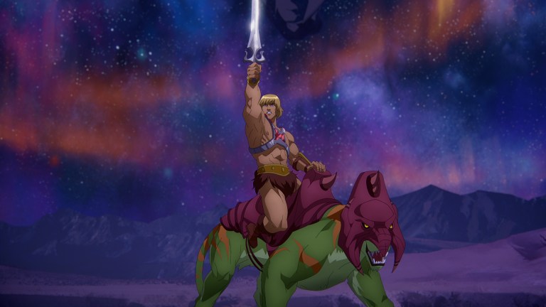 He-Man and Battle Cat in Netflix's Masters of the Universe: Revelation Part 2