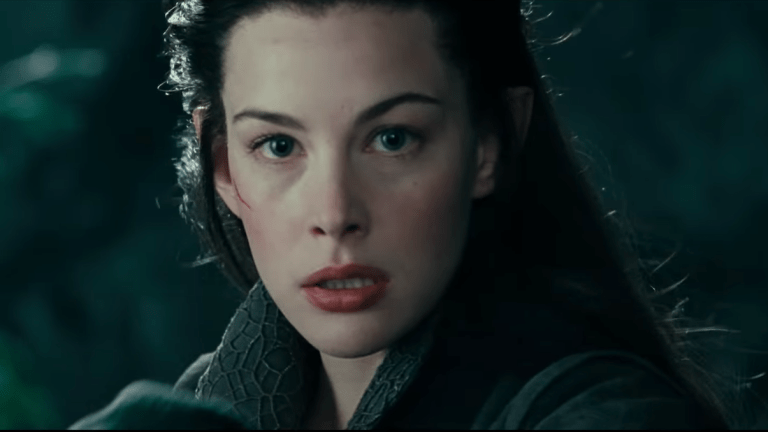 Arwen saying come and claim him in Fellowship of the Ring